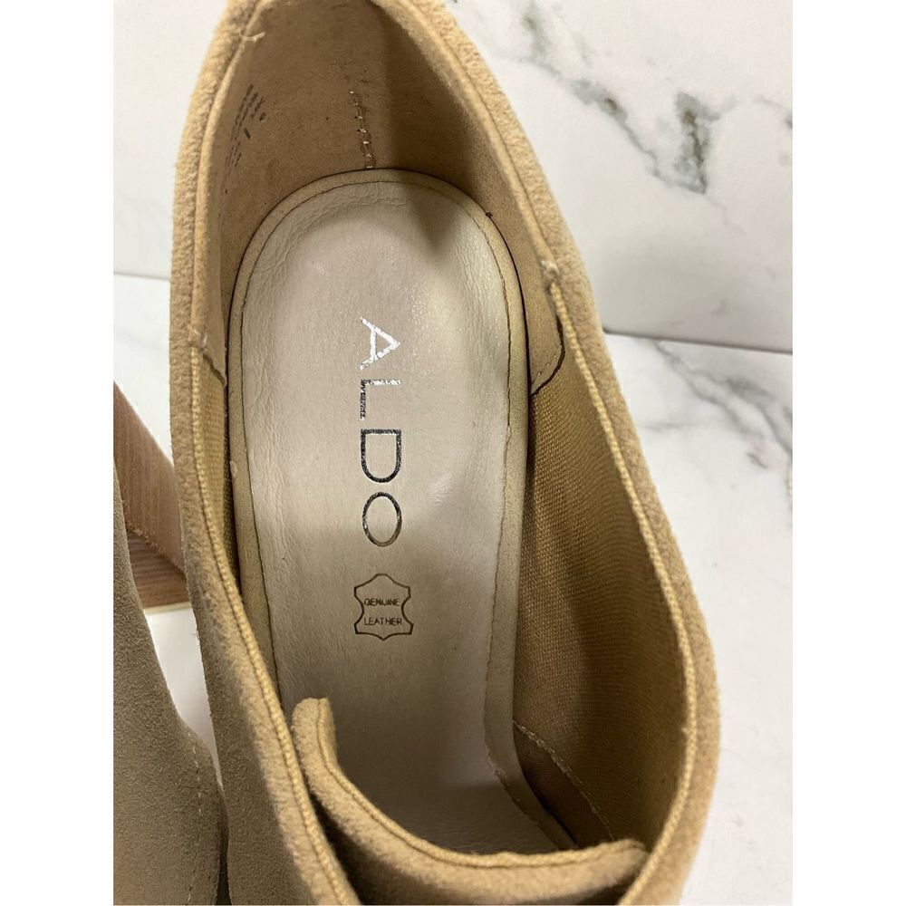 ALDO Suede Leather Open Toe Heels - Picture 5 of 7